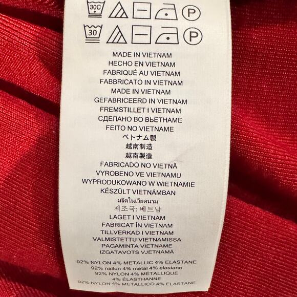 MICHAEL Michael Kors Cinnabar Metallic Sparkle Knit Top 3/4 Sleeve Size M NWT - Picture 4 of 7